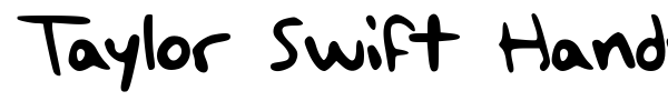 Taylor Swift Handwriting font preview